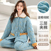 冬季新款【针织三层夹棉睡衣】加厚保暖 韩版宽松 家居服套装女 商品缩略图8