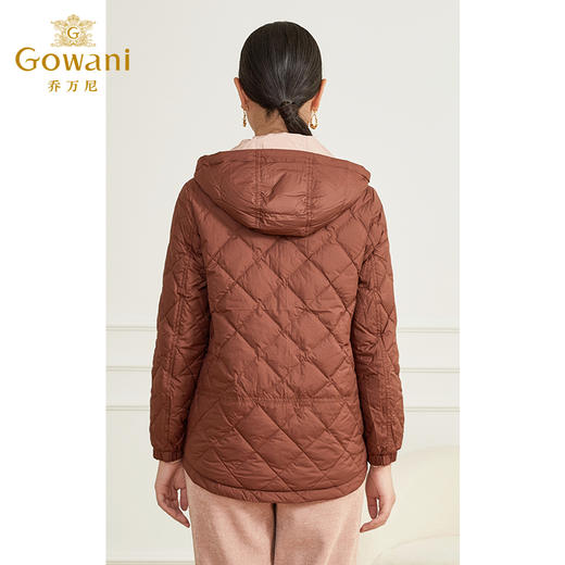 乔万尼双面穿羽绒服女冬季新款短款撞色设计ET4T981 商品图4