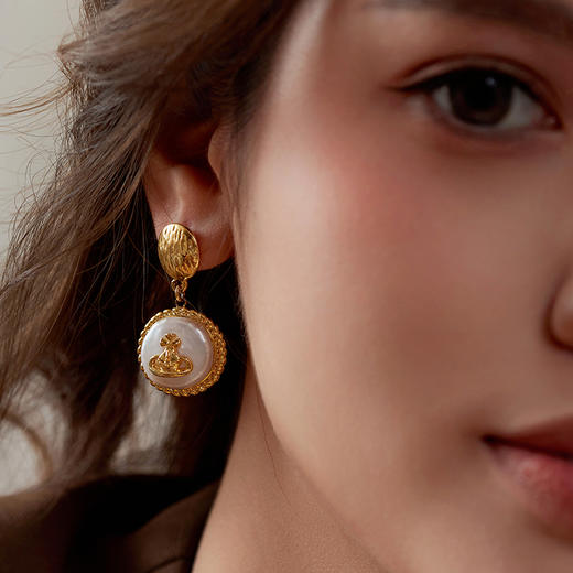 Manreya玛芮雅“土星光晕”巴洛克珍珠耳环优雅轻奢法式小众  简约 商品图7