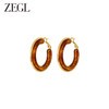 ZEGL美拉德风耳圈女高级感2023新款爆款圆圈耳环耳钉复古银针耳饰 商品缩略图0