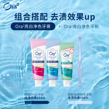 皓乐齿（Ora2）亮白净色牙刷(软毛) 小刷头 深层清洁 可刷舌苔 颜色随机发货 商品图4