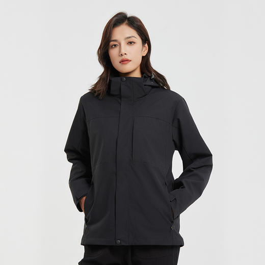 23新秋冬冲锋衣户外三合一两件套男女防风加厚抓绒登山服_qyh 商品图8