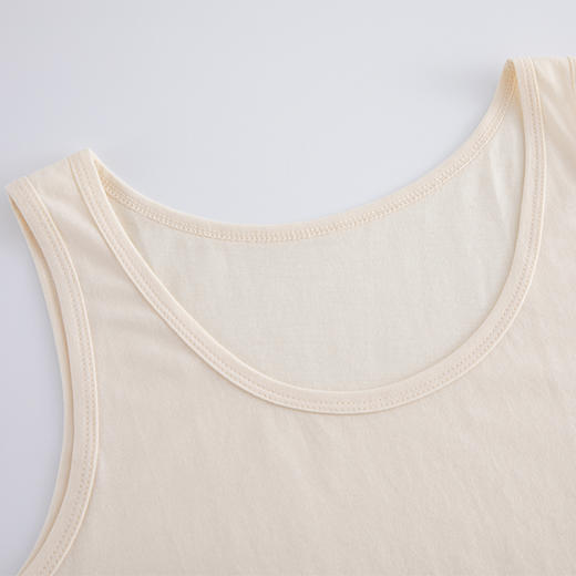 小亘纯棉背心 打底内衣 本白色【贴身衣物非质量问题不支持退换、常规地区满120包邮】 商品图1