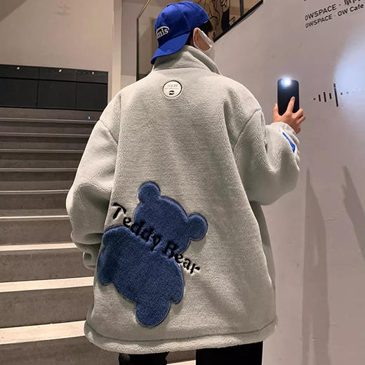 裁缝学苑MQ34摇粒绒外套纸样男秋冬羊羔毛棉服棉衣立领上衣样板 商品图5