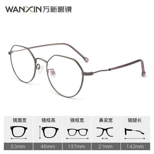 万新新品光学镜米利恩MLF60063 商品图0