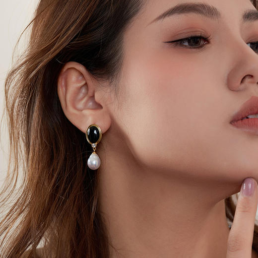 Manreya玛芮雅“罗马旧事”巴洛克珍珠耳环优雅轻奢法式小众  简约 商品图5