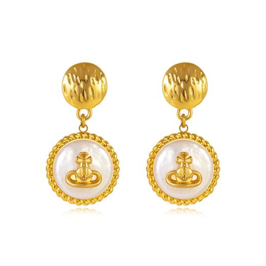 Manreya玛芮雅“土星光晕”巴洛克珍珠耳环优雅轻奢法式小众  简约 商品图1