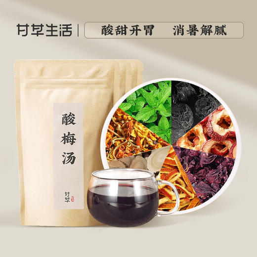 酸梅汤 110g/袋含冰糖 长兴乌梅 夏季消暑 不惧火气 商品图0