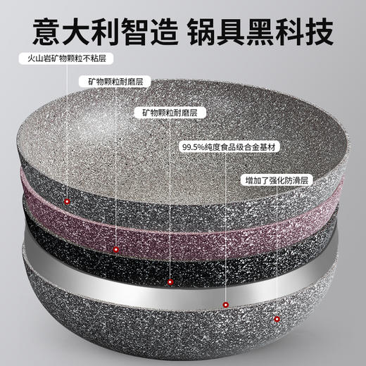 FLONAL 意大利珐琅火山岩炒锅 | 第三代珐琅火山岩炒锅 商品图2