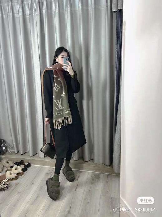 Lv渐变围巾-橄榄绿 商品图2