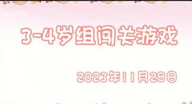 2023.11.28 3-4岁组亲子闯关游戏