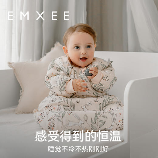 【宝宝安睡】嫚熙蚕丝纱罗婴儿睡袋新生儿宝宝一体式防踢被儿童秋冬款 商品图4