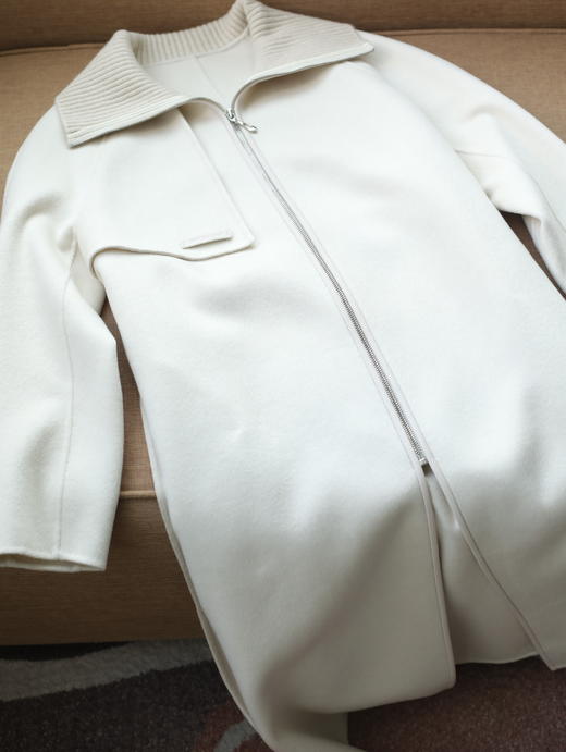 MAISON COVET 纯山羊绒白色大衣 商品图12