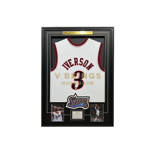 收藏系列 艾弗森 76人队3号白色 亲笔签名球衣 商品图0