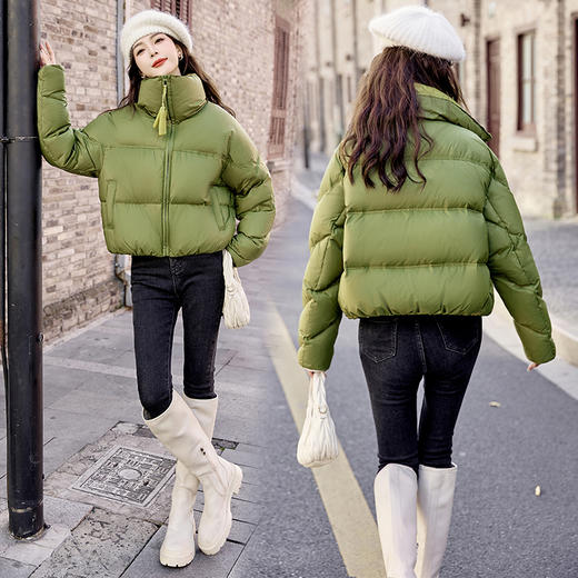 冬季新款，泡芙立领短款白鸭绒羽绒服HR-AQHUI7759 商品图3