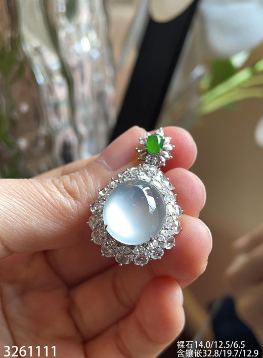 玻璃种蛋面吊坠   86999【3261111】 商品图5