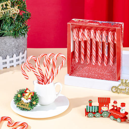 【有颗糖想给你！圣诞节拐杖棒棒糖】圣诞节糖果礼盒拐杖糖圣诞老人圣诞树装饰品儿童零食创意礼物软硬糖伴手礼 商品图0