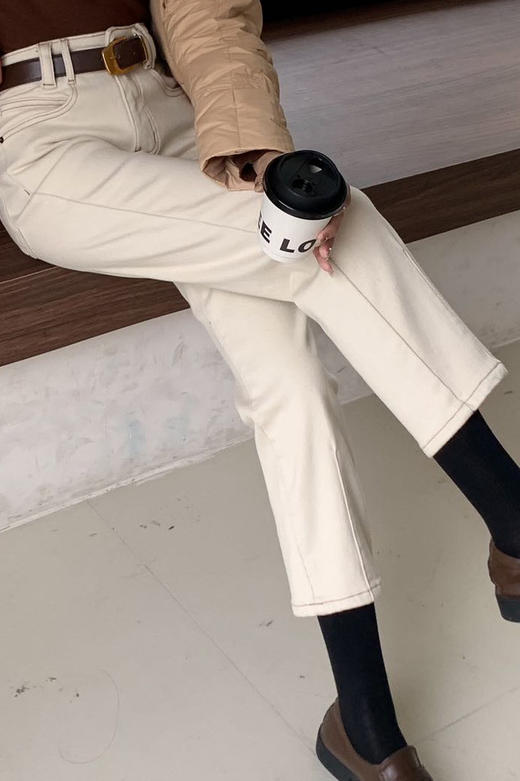 S1臣禾 薄绒锥形牛仔裤9234060294 商品图3