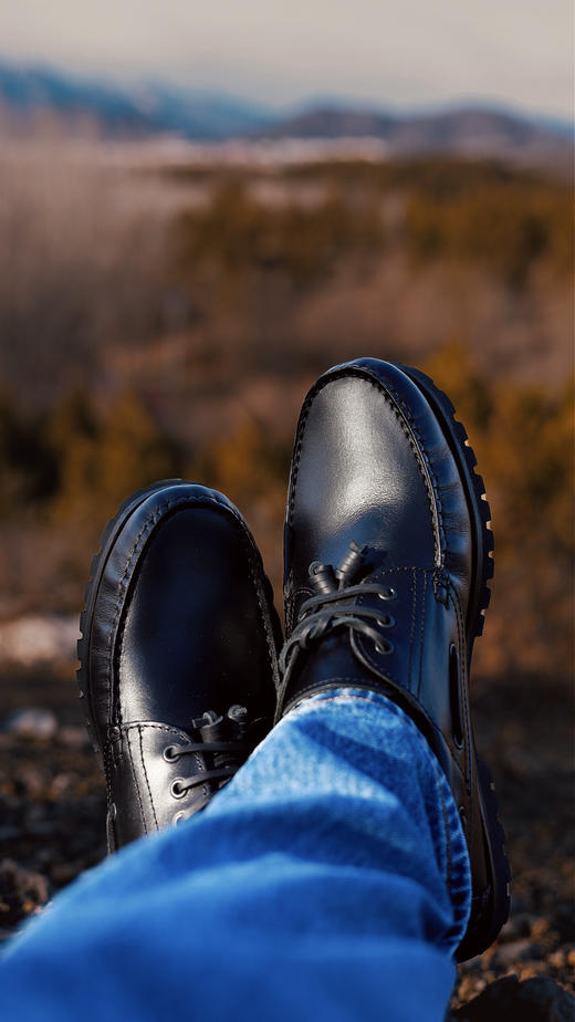 限时特价——葡萄牙原产男士温暖舒适棉内衬休闲皮鞋一脚蹬KILIMANJARO乞力马扎罗-黑色 商品图8