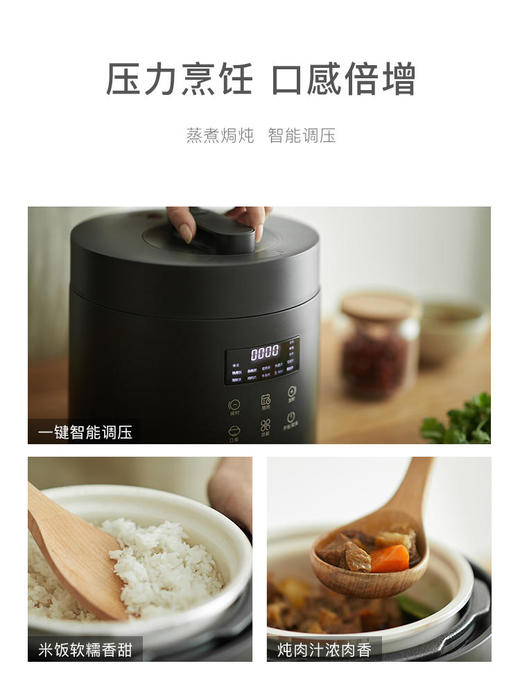 olayks出口电压力锅家用2-3人全自动智能2.5L小型迷你高压锅饭煲 商品图2