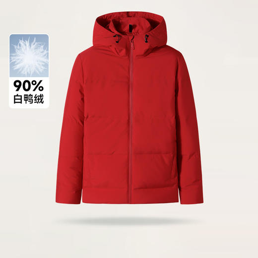 【新款DTH】大依优型大码连帽羽绒服短款多色休闲保暖加厚外套潮流胖子白鸭绒男装胖子上衣冬季 商品图6