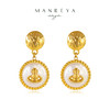 Manreya玛芮雅“土星光晕”巴洛克珍珠耳环优雅轻奢法式小众  简约 商品缩略图0