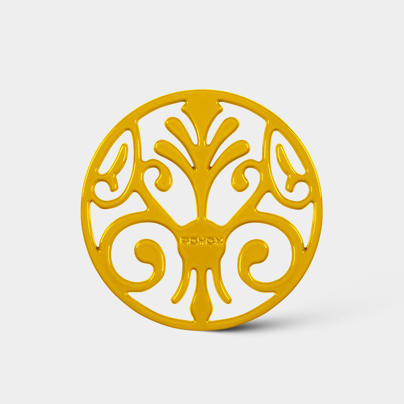 尼尔森系列-20cm圆形珐琅瓷锅垫（黄色）