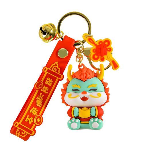 【挂饰小礼物❗️钥匙扣】国潮蛇年钥匙扣精致十二生肖公仔玩偶挂件汽车三八妇女节三八妇女节新年礼盒年货礼盒 商品图4
