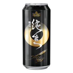 珠江啤酒 9°P珠江97纯生啤酒 500ml*12罐 整箱装