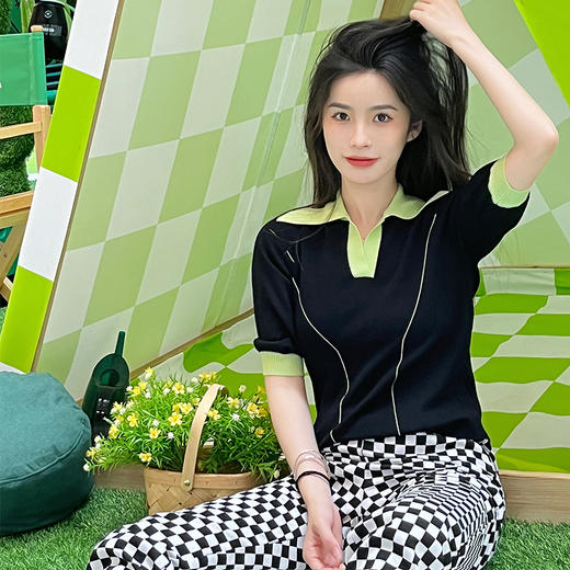 简约显瘦针织衫 商品图0