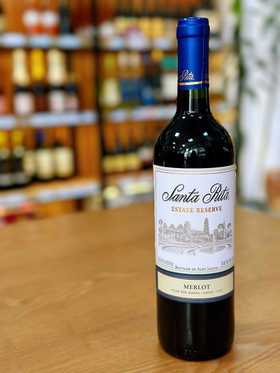 智利圣丽塔酒庄珍藏美乐干红葡萄酒