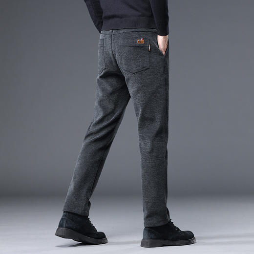 红览 【加绒/不加绒】雪尼尔男士休闲裤保暖磨毛直筒2357 商品图1