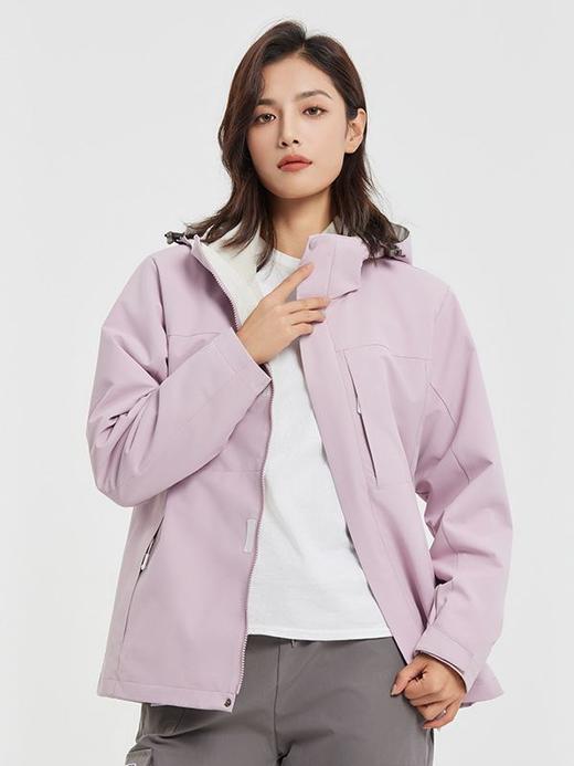 23新秋冬冲锋衣户外三合一两件套男女防风加厚抓绒登山服_qyh 商品图9