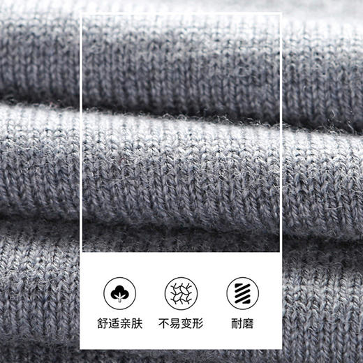 【圈】【绵羊毛】【新款DWP】大依优型大码毛衣开衫休闲加肥加大上衣男士胖子大码外套男士保暖针织衫 商品图3