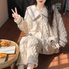 秋冬【小香风睡衣套装】提花珊瑚绒加厚可外穿 冬天保暖家居服 商品缩略图1