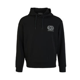 【单件特惠秒】Emporio Armani 阿玛尼 男士弹棉针绣EA logo连帽保暖卫衣外套 10340 单件缘分秒