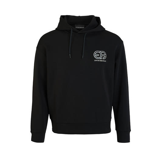 【单件特惠秒】Emporio Armani 阿玛尼 男士弹棉针绣EA logo连帽保暖卫衣外套 10340 单件缘分秒 商品图0