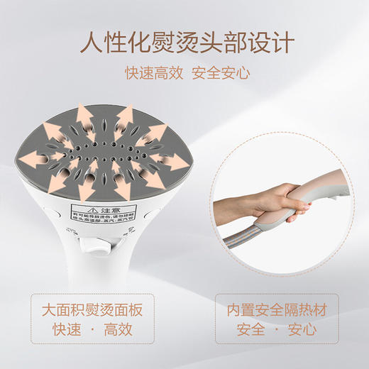 松下（Panasonic）挂烫机 家用手持电熨斗 4种蒸汽模式 2档蒸汽量调节 NI-GWE080 白色 商品图6