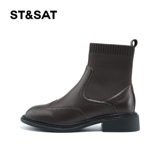 星期六针孔透气弹力靴袜靴瘦瘦短靴SS34116564 商品图10