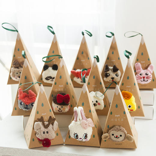 双12抢先购！【可爱卡通设计！柔软舒适】儿童成人立体卡通刺绣珊瑚绒地板袜，可爱圣诞半边绒袜子儿童盒装袜，多种颜色选择，个性十足，时尚美丽一触即发lm 商品图0