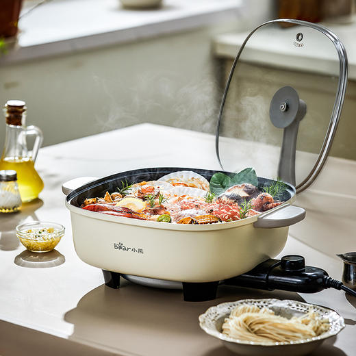 【小程序】小熊电热火锅 DHG-D60P3 米黄色 机械式 单锅 商品图1