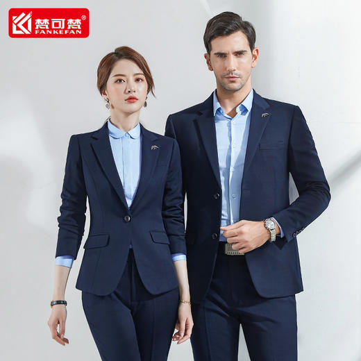 高端男女西服套装职业正装物业商务西装外套售楼部酒店4S店工作服 商品图0