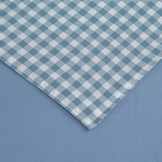 啄木鸟(PLOVER)卡肤棉四件套-浅蓝小格ZMN-KFM006 商品图2