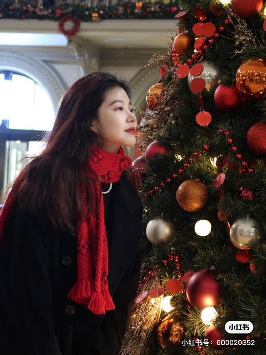 Lv经典针织围巾-唐嫣红 商品图3