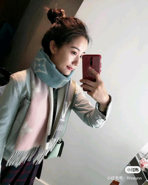 Lv渐变围巾-粉蓝 商品图8