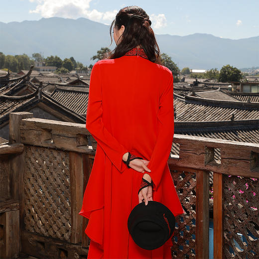 【2026惊艳喜庆杨丽萍同款 现货】穆如清风长袍连衣裙 商品图6