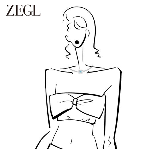 ZEGL设计师初雪之约系列雪花项链女生轻奢小众choker项圈秋冬颈链 商品图1