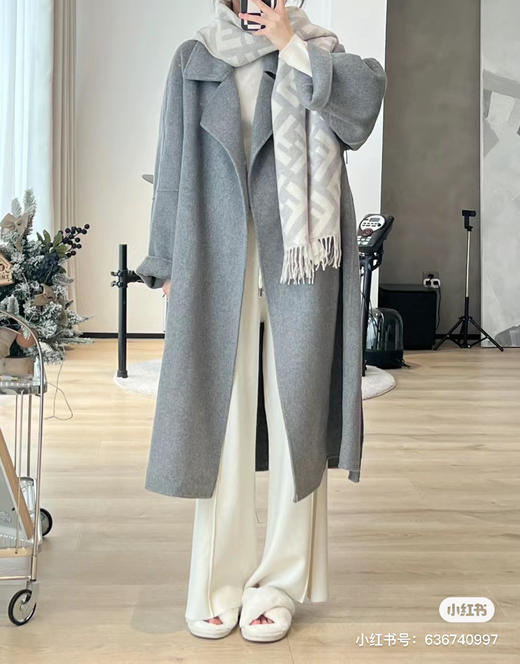 Fendi羊绒围巾-浅灰色 商品图2