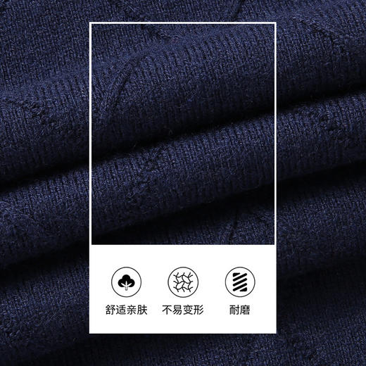 【圈】【新款DWP】大依优型毛衣针织背心休闲针织衫毛背心加肥加大上衣男士胖子大码毛衫t恤打底 商品图3