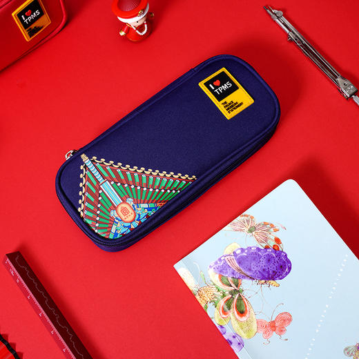 故宫文具紫禁琼华简约笔袋铅笔盒文具盒中小学生笔袋大容量文具袋学生奖品生日礼物开学用品礼物 商品图3